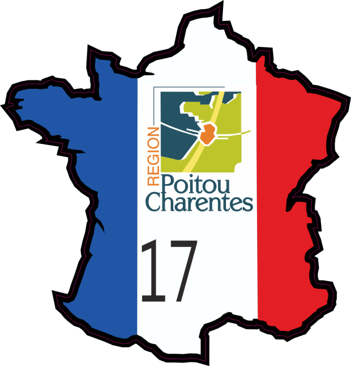 2 Autocollants blason CHARENTE-MARITIME 17 2 Autocollants blason CHARENTE-MARITIME 17