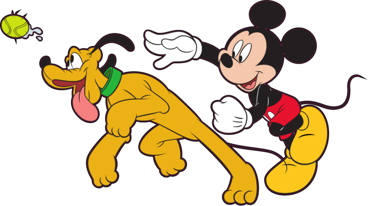 Autocollant Plutot Et Mickey
