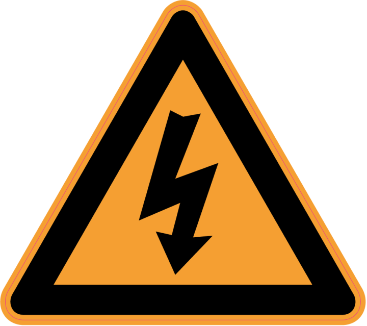 Autocollant Panneau Danger Electrique