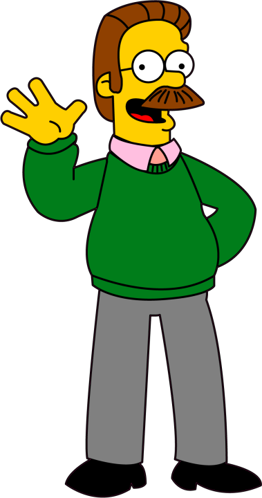 Autocollant Ned Flanders - Simpsons