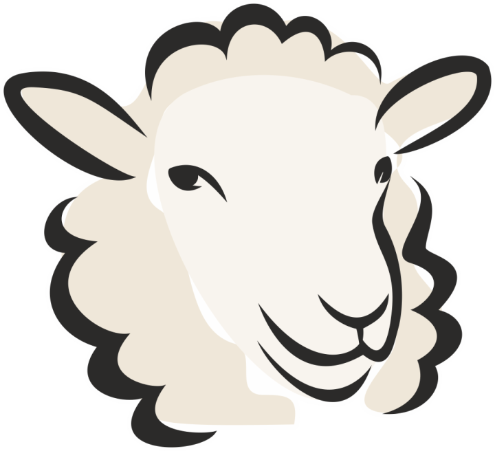 Autocollant Logo Animaux Ferme Mouton