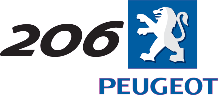 Autocollant Peugeot Logo 206 Droite