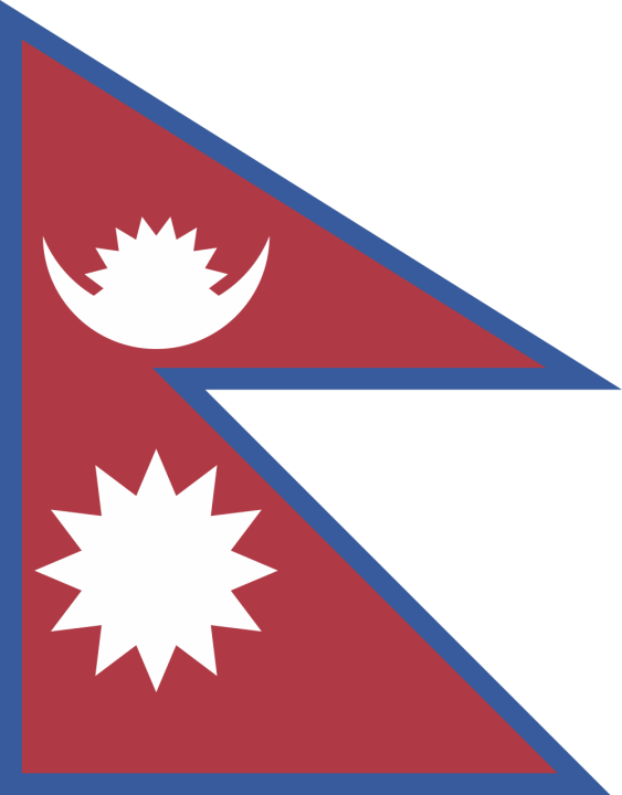 Autocollant Drapeau Népal