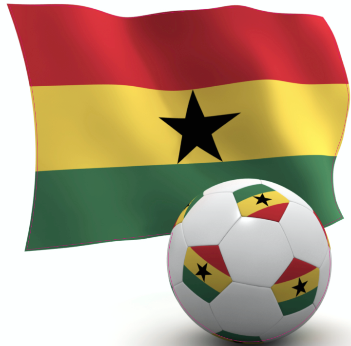 Autocollant Ghana Foot