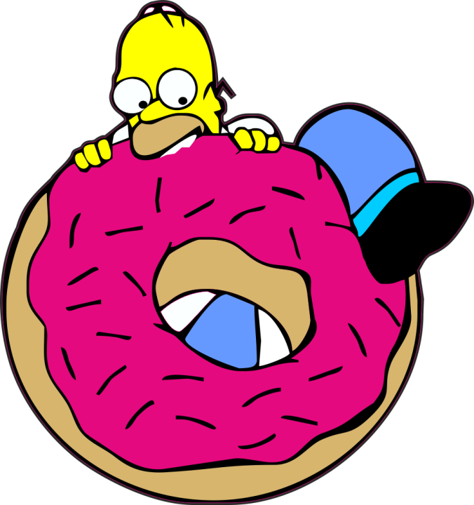 Autocollant Homer Donut's