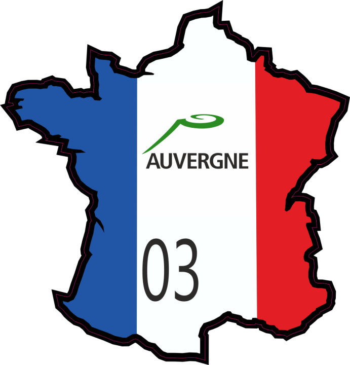Autocollant Allier ( Auvergne )