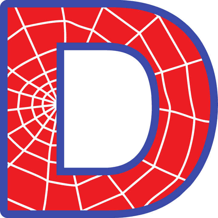 Sticker Lettrage Spider Man D