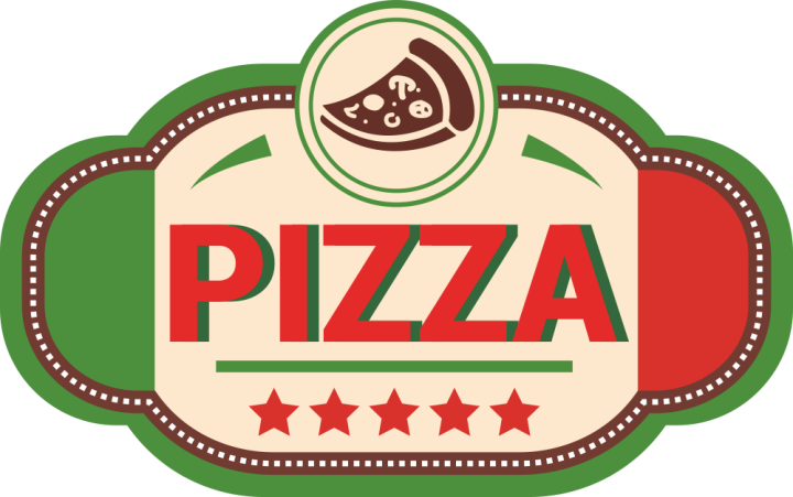 Autocollant Pizza Logo 4