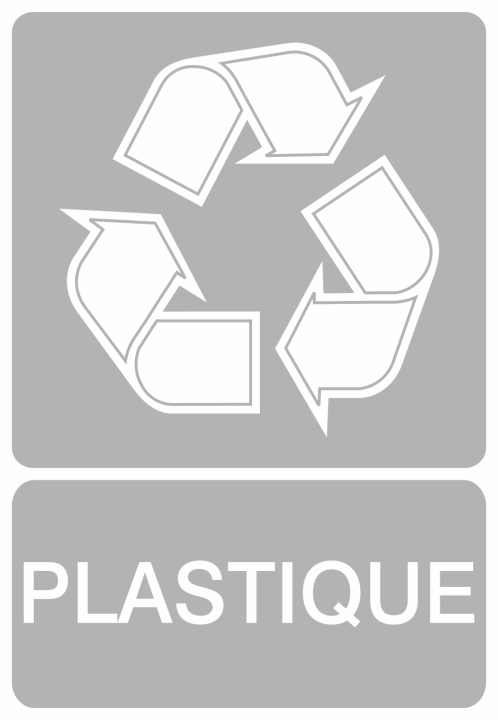 Autocollant Recyclage Plastique