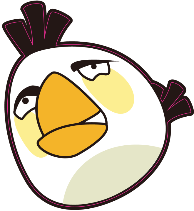 Autocollant Oiseau Blanc 1 Angry Birds