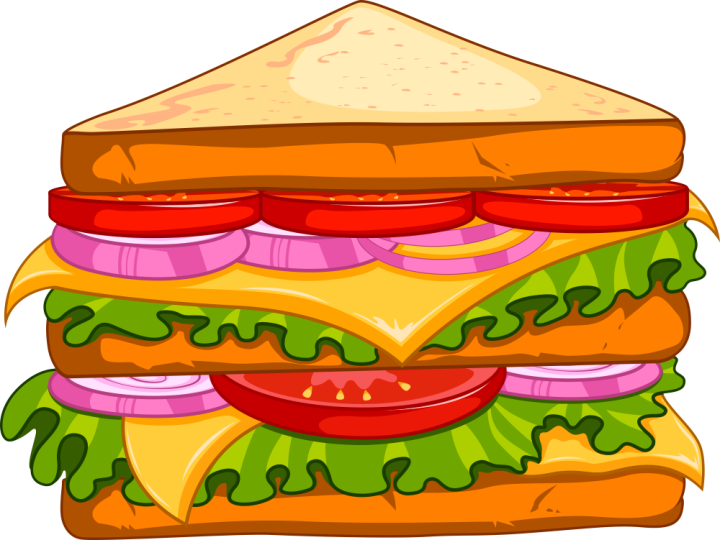 Autocollant Fast Food Sandwich 12