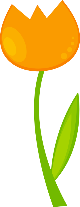 Autocollant Fleur Tulipe Jaune
