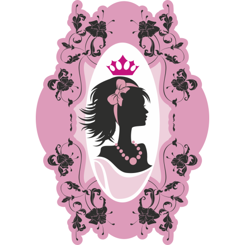 Autocollant Fashion Femme Couronne 6