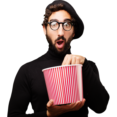 Autocollant Personne Amateur Cinéma