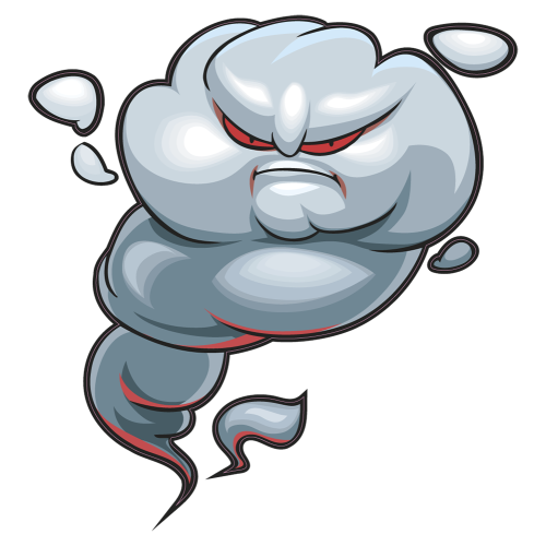 Autocollant Tornade Pas Contente