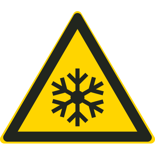 Autocollant Danger Basse Température