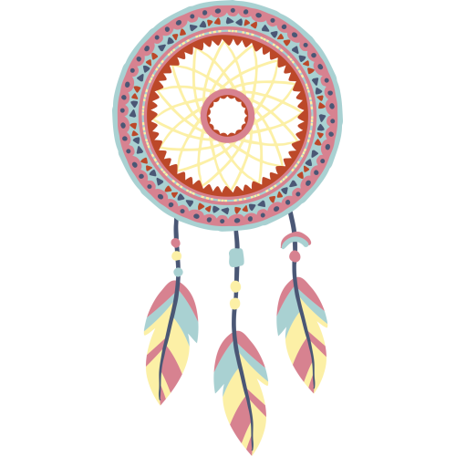 Autocollant Indien Attrape Rêve