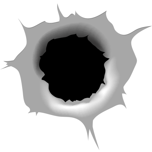 Autocollant Impact Balle