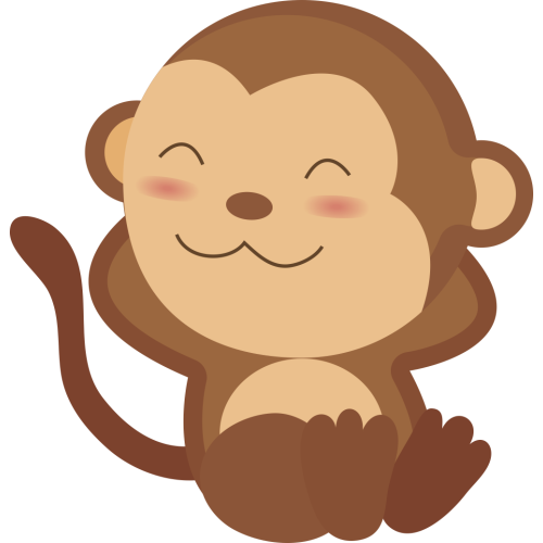 Autocollant Animaux Singe