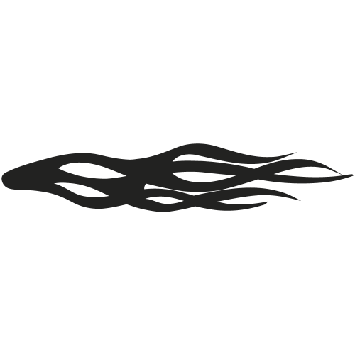 Sticker Deco Flaming