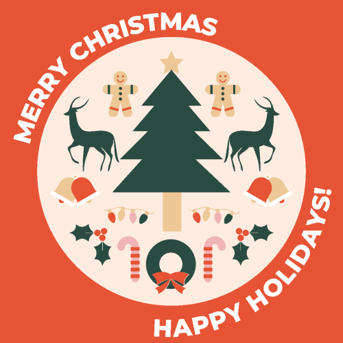 Sticker Merry Christmas V3