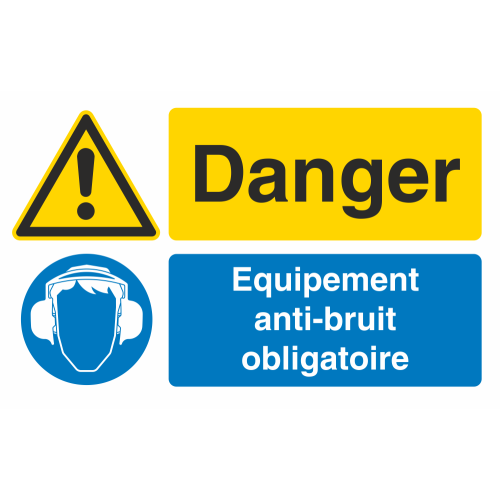 Autocollant Obligation Danger Port Anti Bruit
