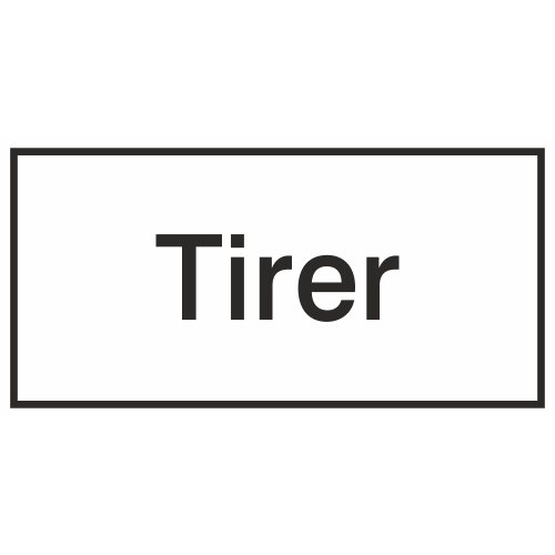 Autocollant Information Tirer