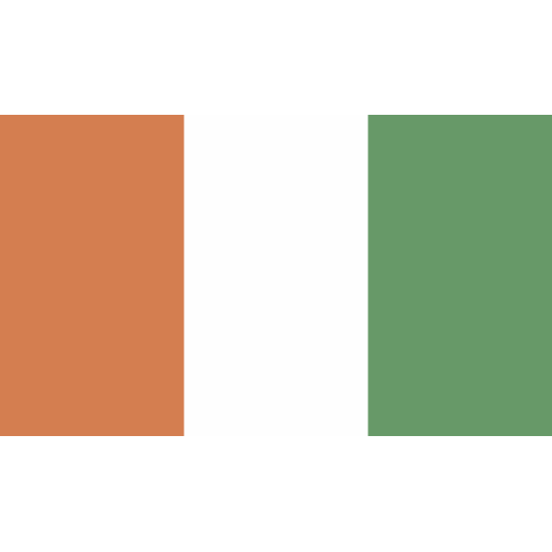 Autocollant Drapeau Côte D'ivoire