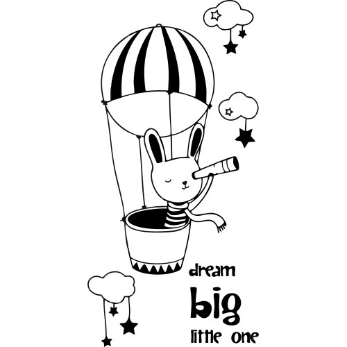 Sticker Dream Big Little One Lapin