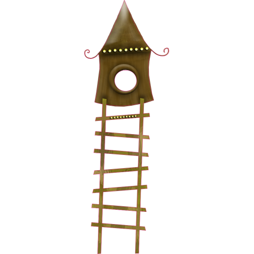 Autocollant Enfants Maison Bois