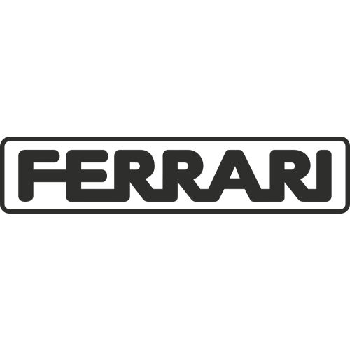 Sticker Ferrari Rectangle