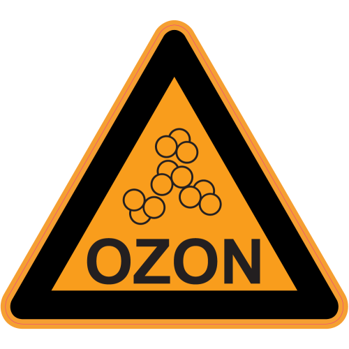 Autocollant Panneau Danger Couche D'ozone