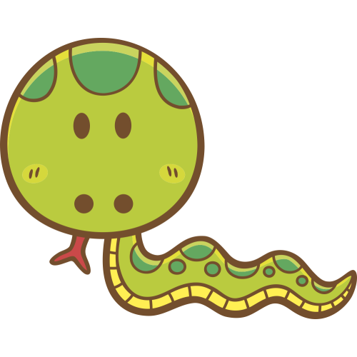 Autocollant Enfant Serpent