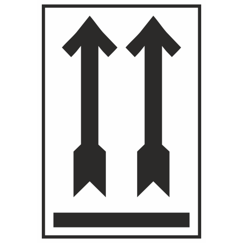 Autocollant Emballage Indication Côté Supérieur