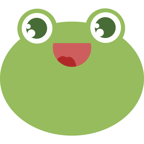 Autocollant Grenouille Sourire