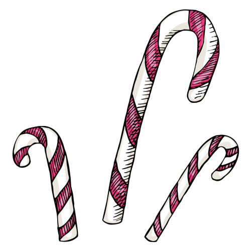 Autocollant Pâtisserie Cannes à Sucre