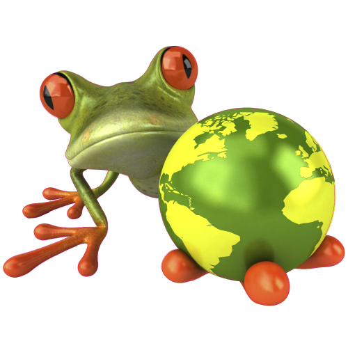 Autocollant Grenouilles