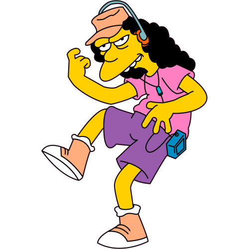 Autocollant Otto Mans - Simpsons