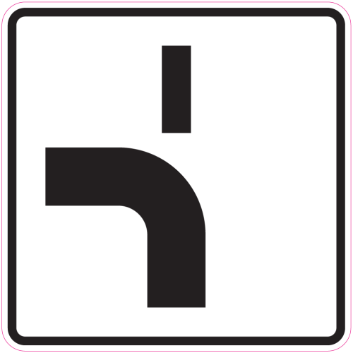 Autocollant Panneau Indication Route Prioritaire