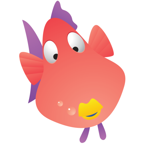 Autocollant Poisson 4 Pour Enfants