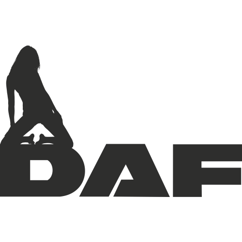 Sticker Daf Logo Femme