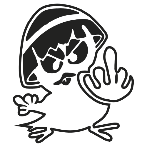 Sticker Calimero Doigt