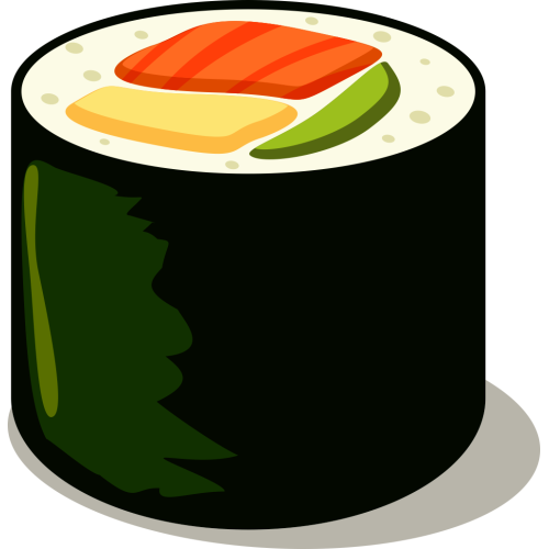 Autocollant Alimentation Japonais Sushi 8