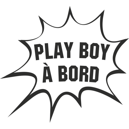 Sticker Humour Play Boy