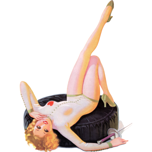Autocollant Pinup
