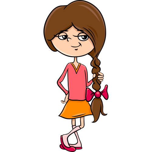 Autocollant Enfants Petite Fille 1