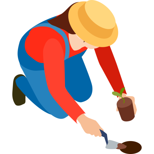 Autocollant Métier Nature Jardinier 10