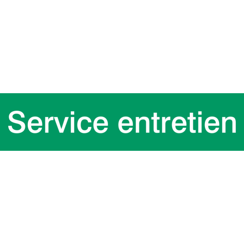 Autocollant Signalisation Service Entretien
