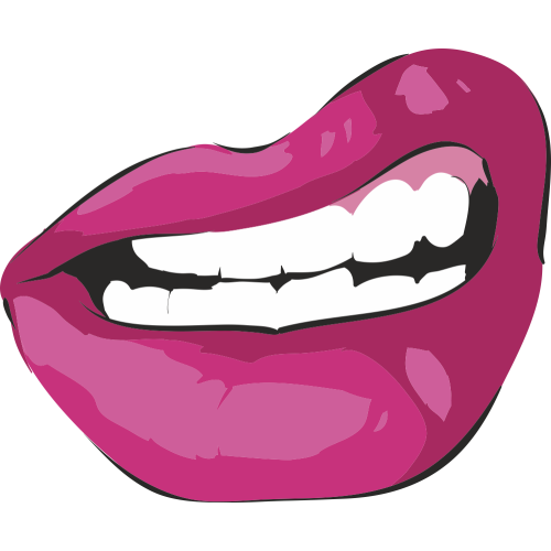 Autocollant Bouche Pop Fashion