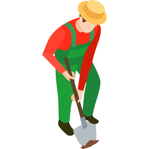 Autocollant Métier Nature Jardinier 11